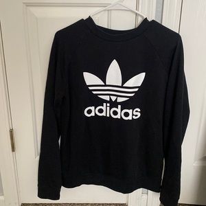 ADIDAS black crew sweatshirt